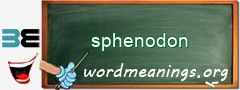 WordMeaning blackboard for sphenodon